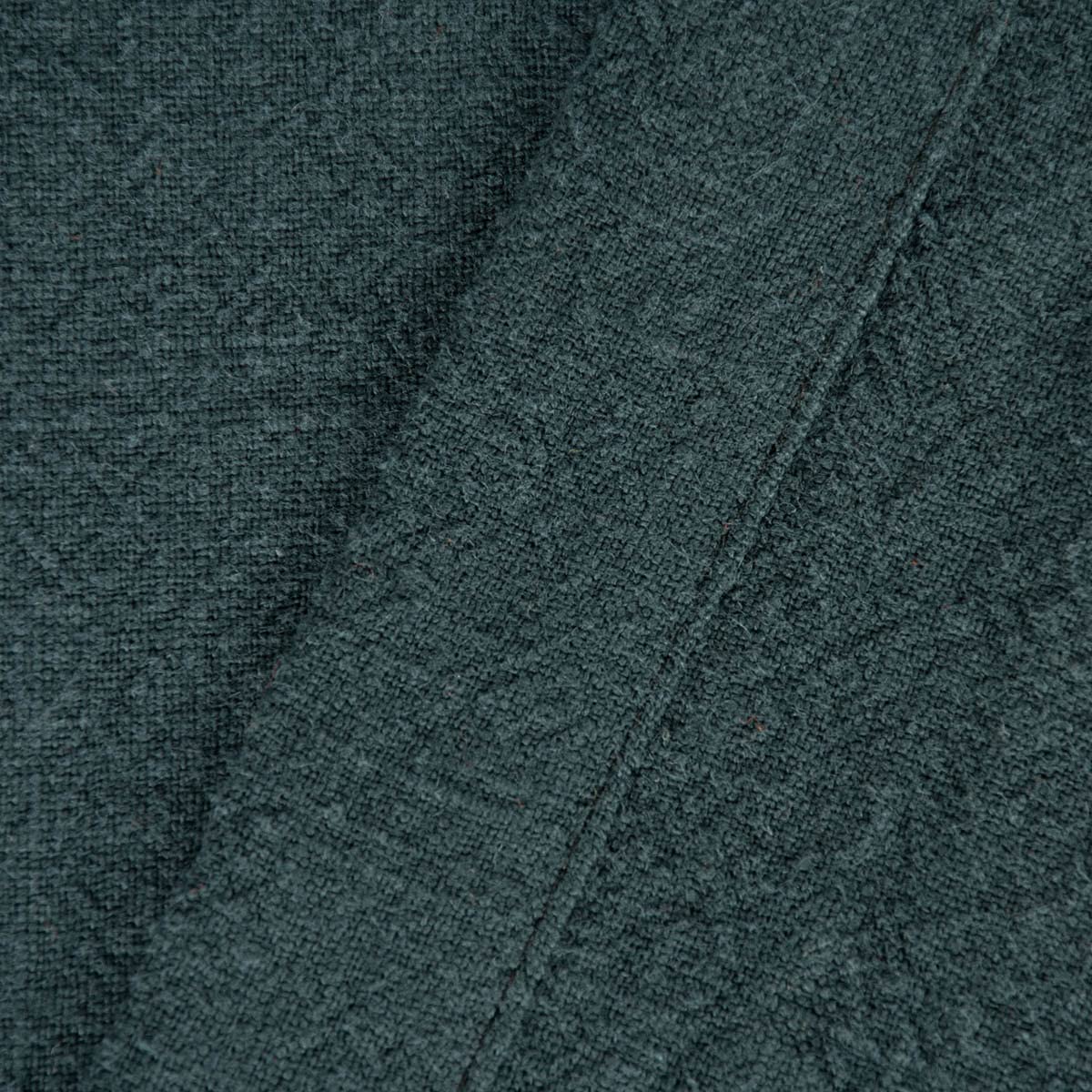 SCHÖNER LEBEN. Nappe Bio Ramie - Aspect lin - Uni - Vert foncé - Différentes tailles - Dimensions : 100 x 100 cm