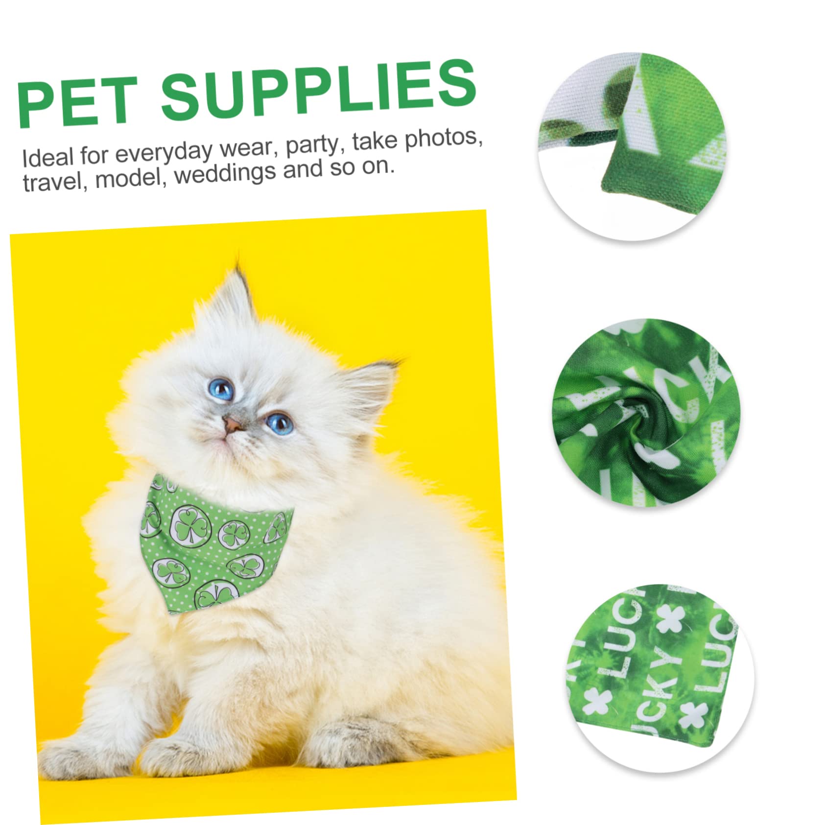 INOOMP 8piezas Bandanas para Bufandas y para y Gatos Accesorios De Moda Material Seguro y Cómodo para Bautizos y Vacaciones