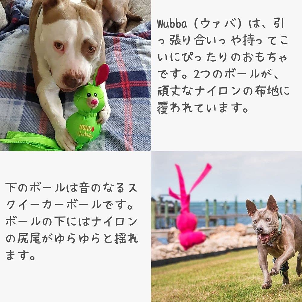 Amazon | KONG コング犬用 丈夫 頑丈 音がなる ボールのおもちゃ Wubba