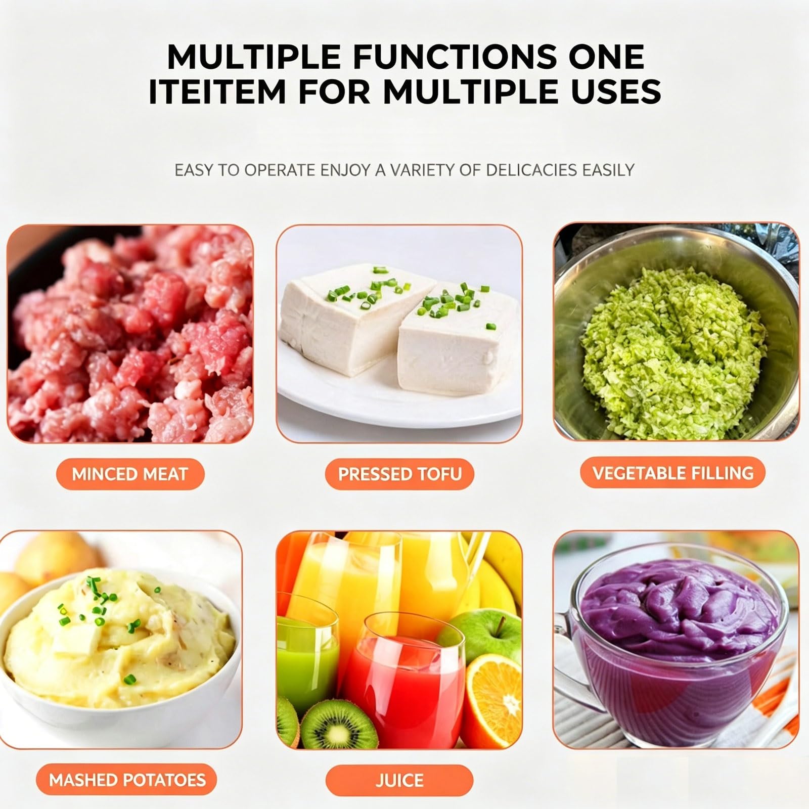 Générique Moule de Presse à Tofu 3 en 1 en Acier Inoxydable, Machine à paner, extracteur de jus Manuel pour la Maison, déshydrateur de légumes pour Fruits et Viande hachée, Outil de Cuisine