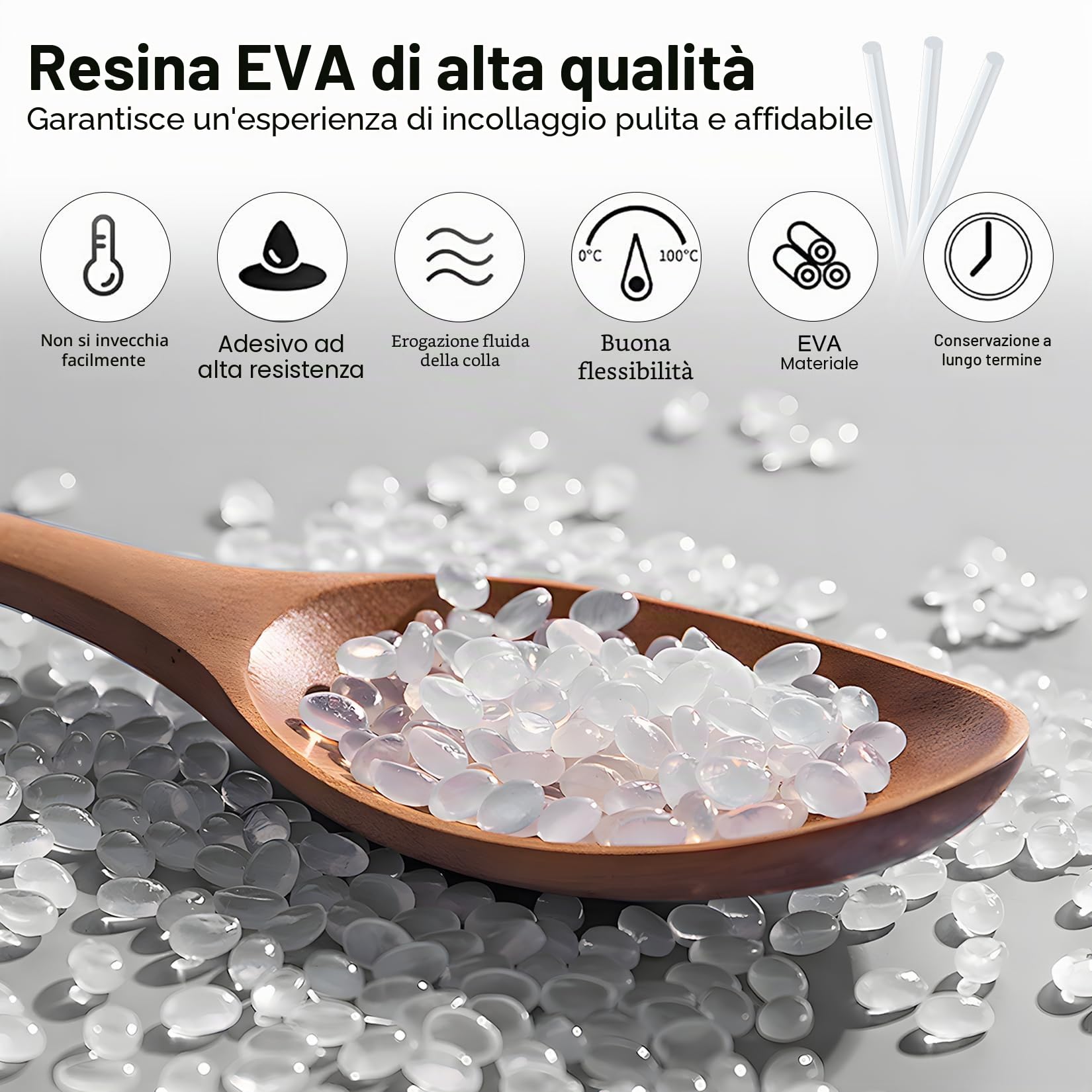 50 Pz Stick di Colla a Caldo 11mm x 200mm, Bastoncini per Pistole a Collas Trasparenti, Bastoncini di Colla per Pistola ad Asciugatura Rapida Fai da Te Artigianali Riparazione Fissaggio(Trasparenti)