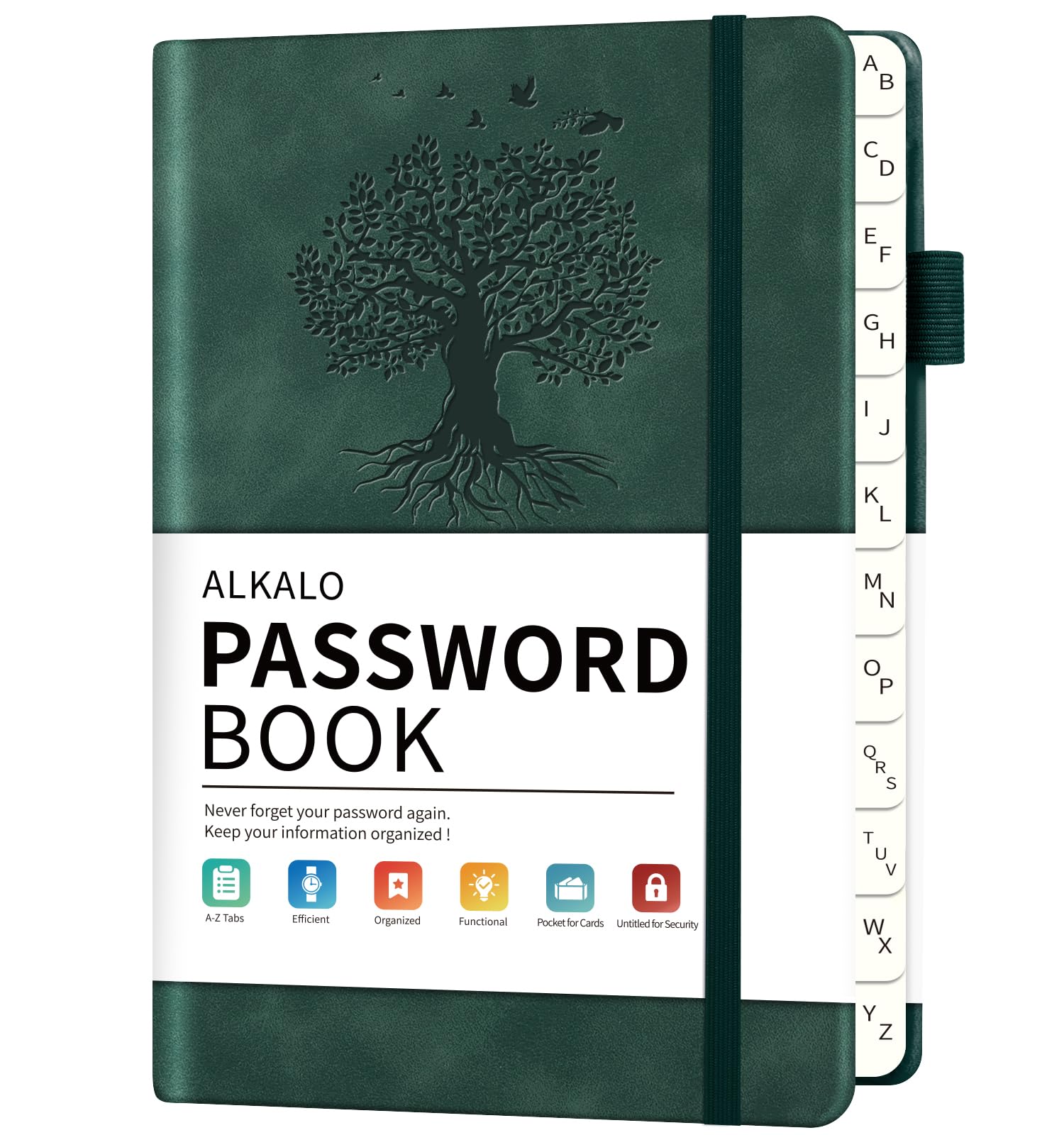 Amazon.com : Password Book with Alphabetical Tabs, 5.4