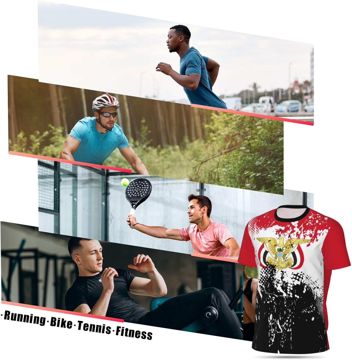 Yemen Flag Flag Grain Sports Mesh T-Shirt Retro Jerseys for Running Soccer