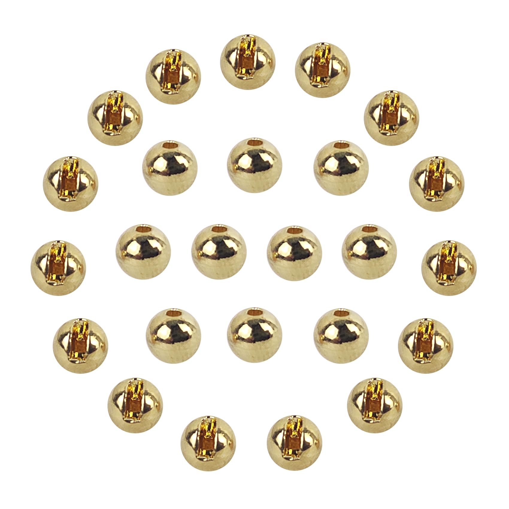 Perles fendues en tungstène pour pêche à la mouche EUPHENG x25 - 7