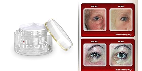 Miniatura 2 de Kollagen Intensiv e Collagen Renewal Crema antienvejecimiento antiarrugas (2 onzas) paquete de 3 reduce el fotoenvejecimiento