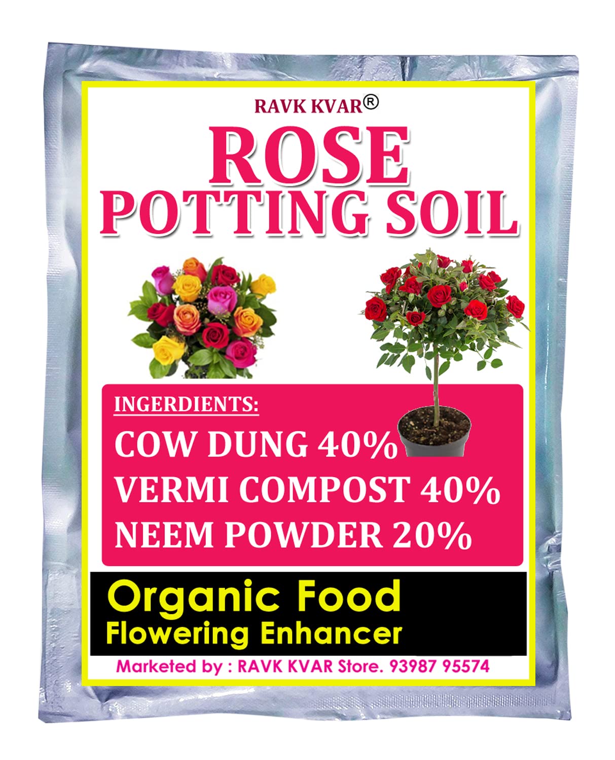 Rose Potting Soil-Organic Food for Healthy Growth of Rose and Other Flower Plants, Ready to Use Potting Mixture (5 kg) (B09JWQNJF4) Amazon Price History, Amazon Price Tracker