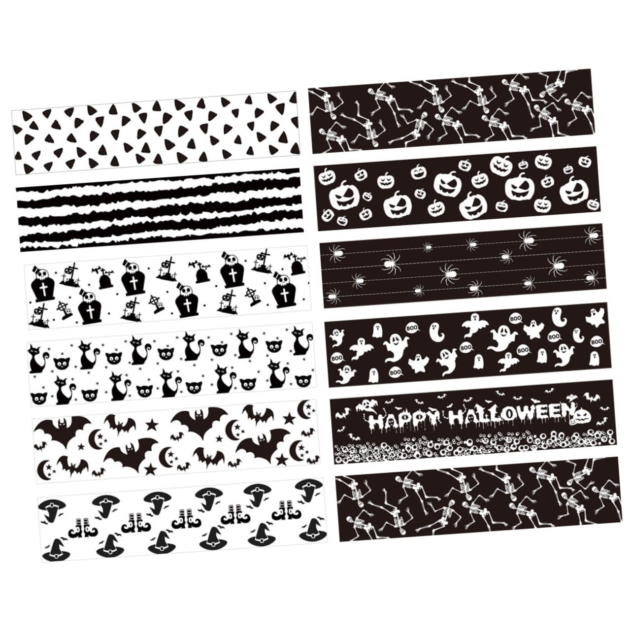 5 Set Nastro Decorativo Per Borsetta Di Halloween Distributore Di Nastro Adesivo Nastro Di Halloween Decorazioni Festa Halloween Addobbi Festa Halloween Nastri Washi 12 * 5