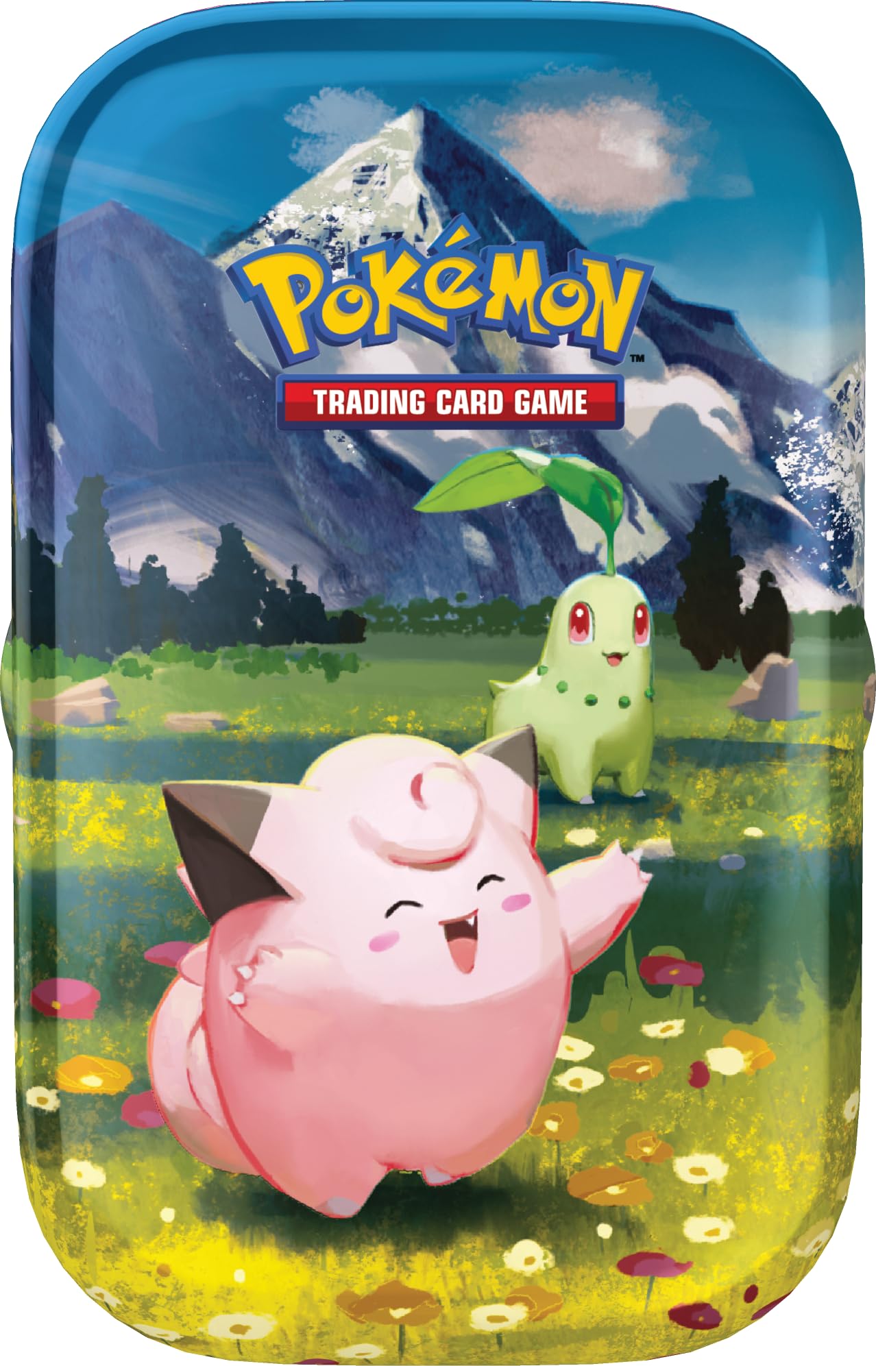Pokémon: Megaewolucja minipuszka kolekcjonerska - Heroiczne powstanie (Clefairy i Chikorita) z GCC Pokémon (1 arkusz naklejek, 1 karta ilustracyjna minipudełka i 2 worki rozszerzeń)