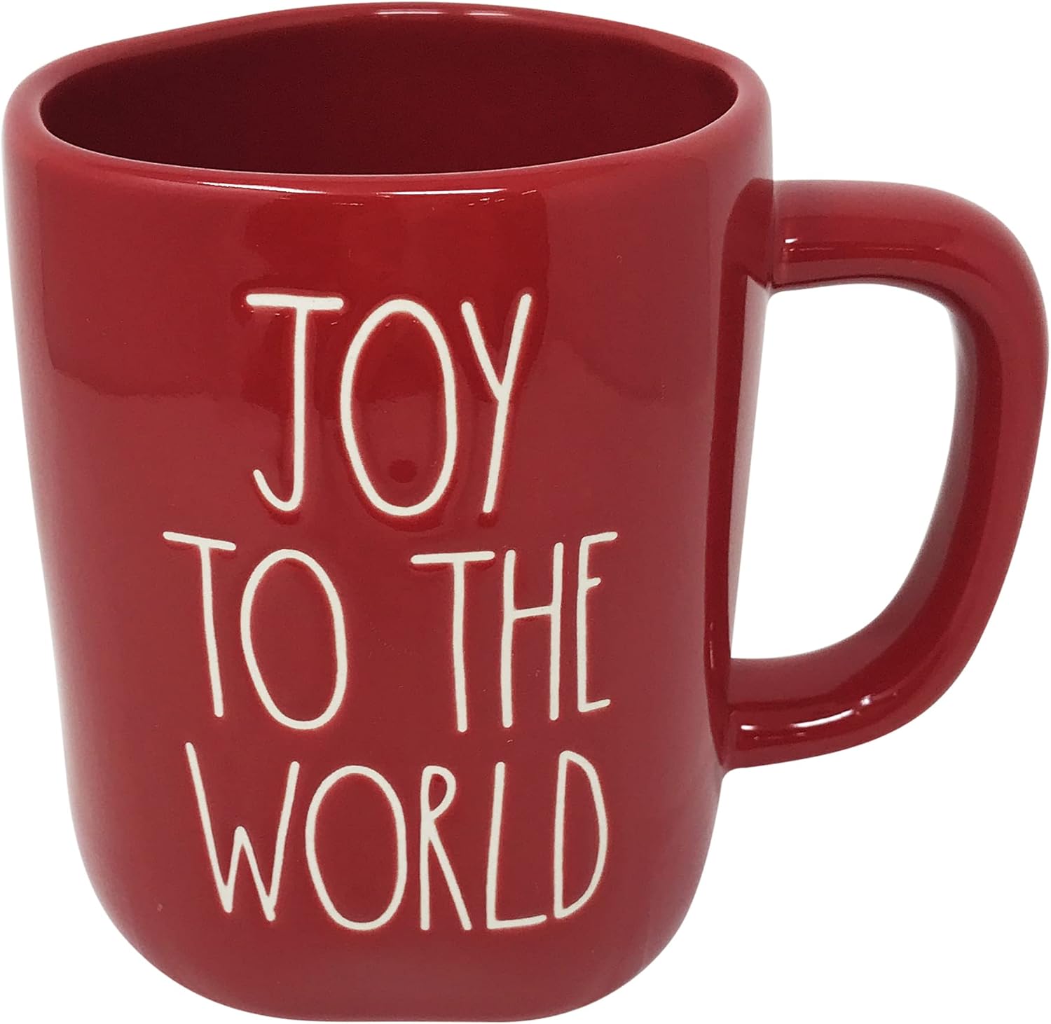 Rae Dunn Ceramic Christmas Mug (16 oz.) (Joy to the World