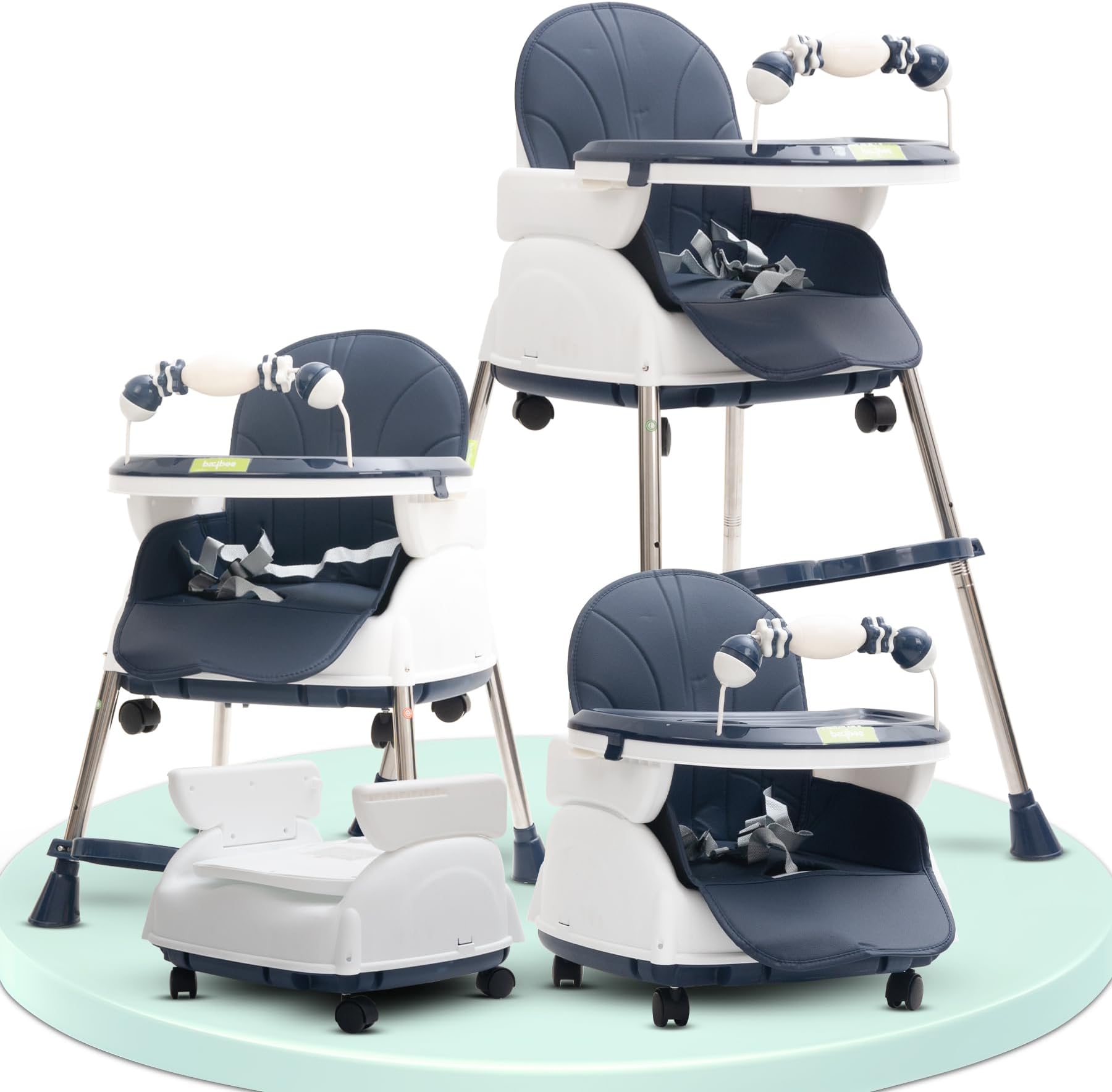 Buy Baybee 4 in 1 Nora Baby High Chair for Kids with Two Height ...