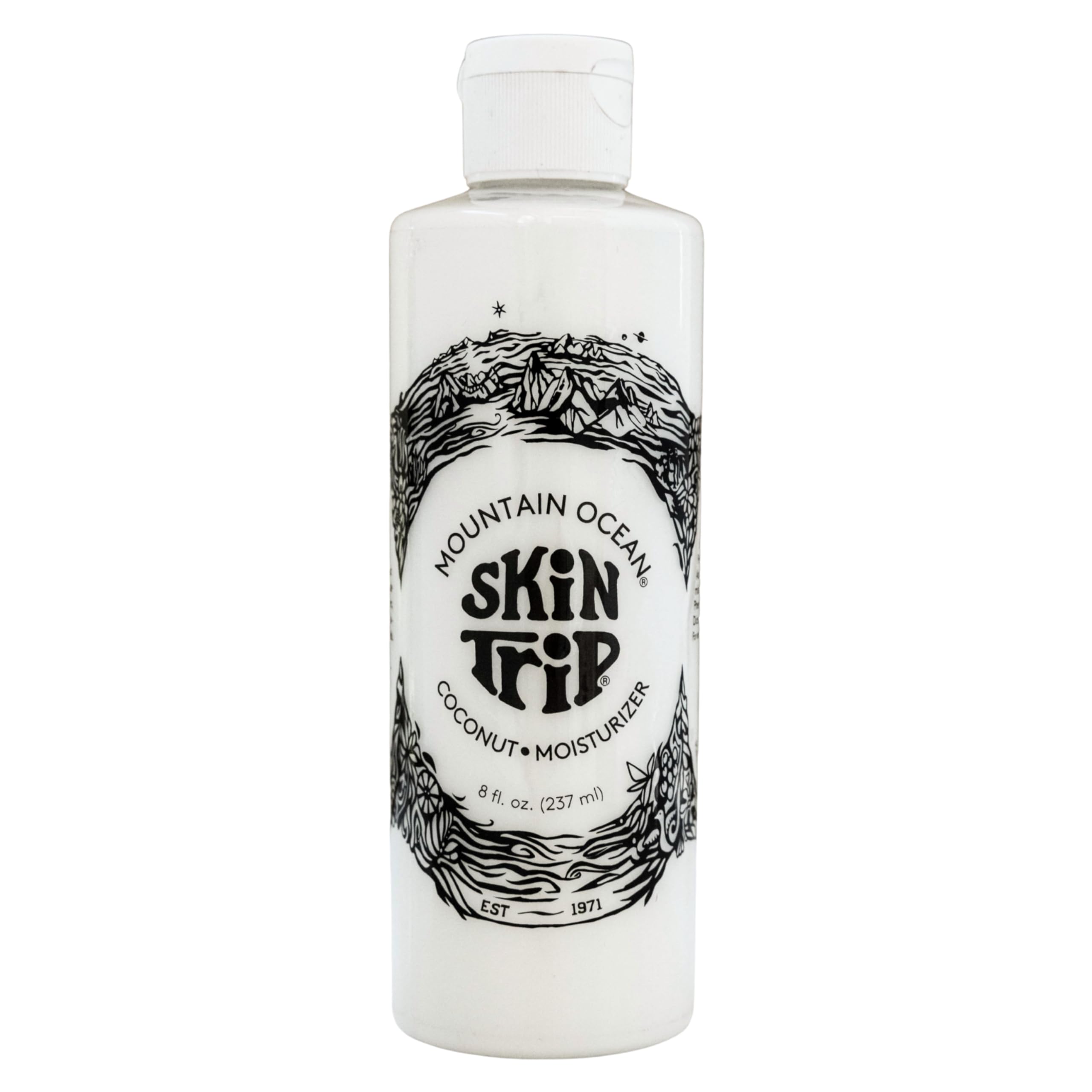 Mountain Ocean The Original Skin Trip Coconut Body Lotion, 8 Oz, Lightweight, Fast Absorbing Moisturizer, with Coconut Oil, Aloe Vera, & Lanolin (New
