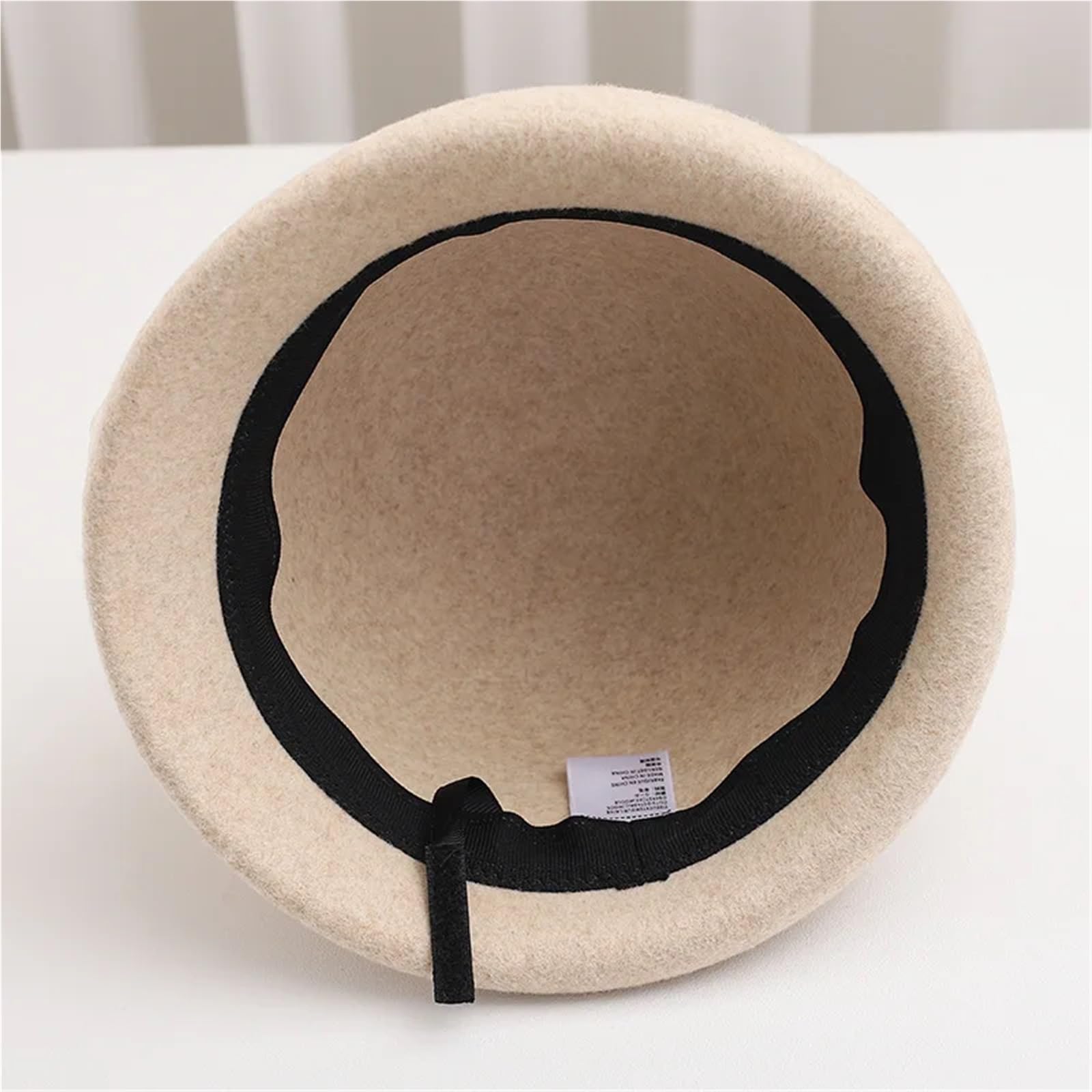 Cappello A Cloche Da Donna Berretto in lana da donna Autunno Inverno Cappello cloche con fiocco retrò Per Donna