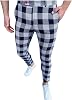 Yucode Men's Rain Pants Winter Warm Long Outdoor Pants Elastic Workpant Relaxed Jogger Pant Fleece Trousers