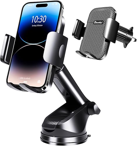 Miniatura 1 de Soporte de teléfono 3 en 1 para automóvil, soporte de teléfono actualizado 2025 para parabrisas de ventilación de automóvil, soporte de teléfono