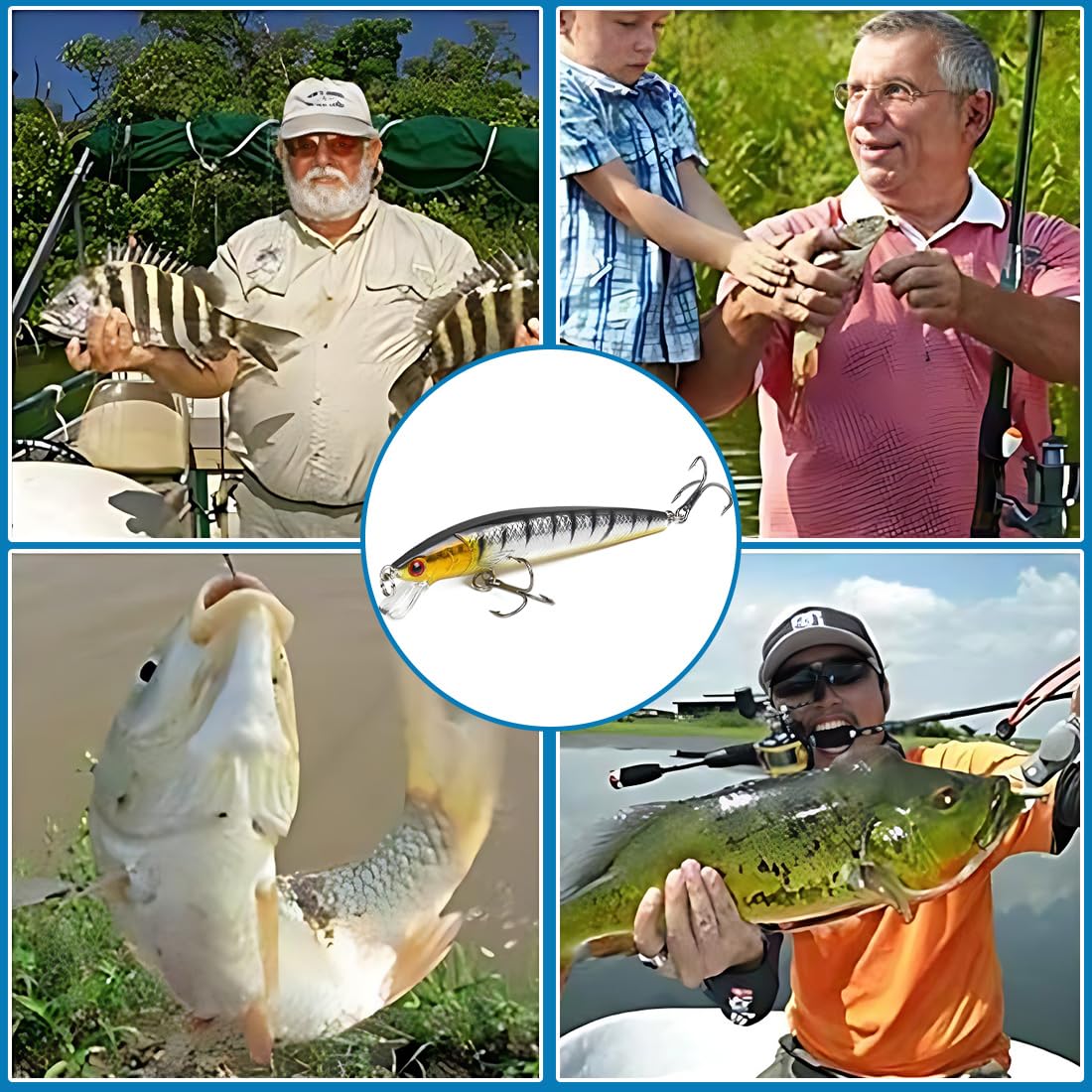 5 Piezas Señuelos Pesca De Metal, Cebos Artificiales Pesca Mar, Para Trucha, Perca, Lucio, Perca