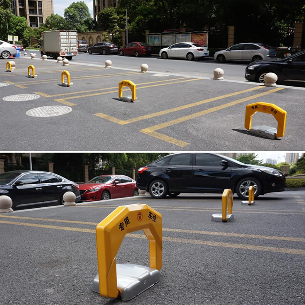Automatic Parking Space Lock, Remote Control Parking Barrier with Stable Base, Parking Blocker, Protect Your Parking Space, Easy to Installation, for Home Office Parking Lot