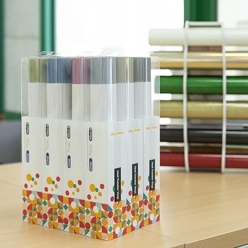 Miniatura 7 de MerryMade - Rollo de vinilo de transferencia de calor azul cielo reflectante de 12 x 24 pulgadas. Fácil de cortar, desmalezar y transferir, vinilo