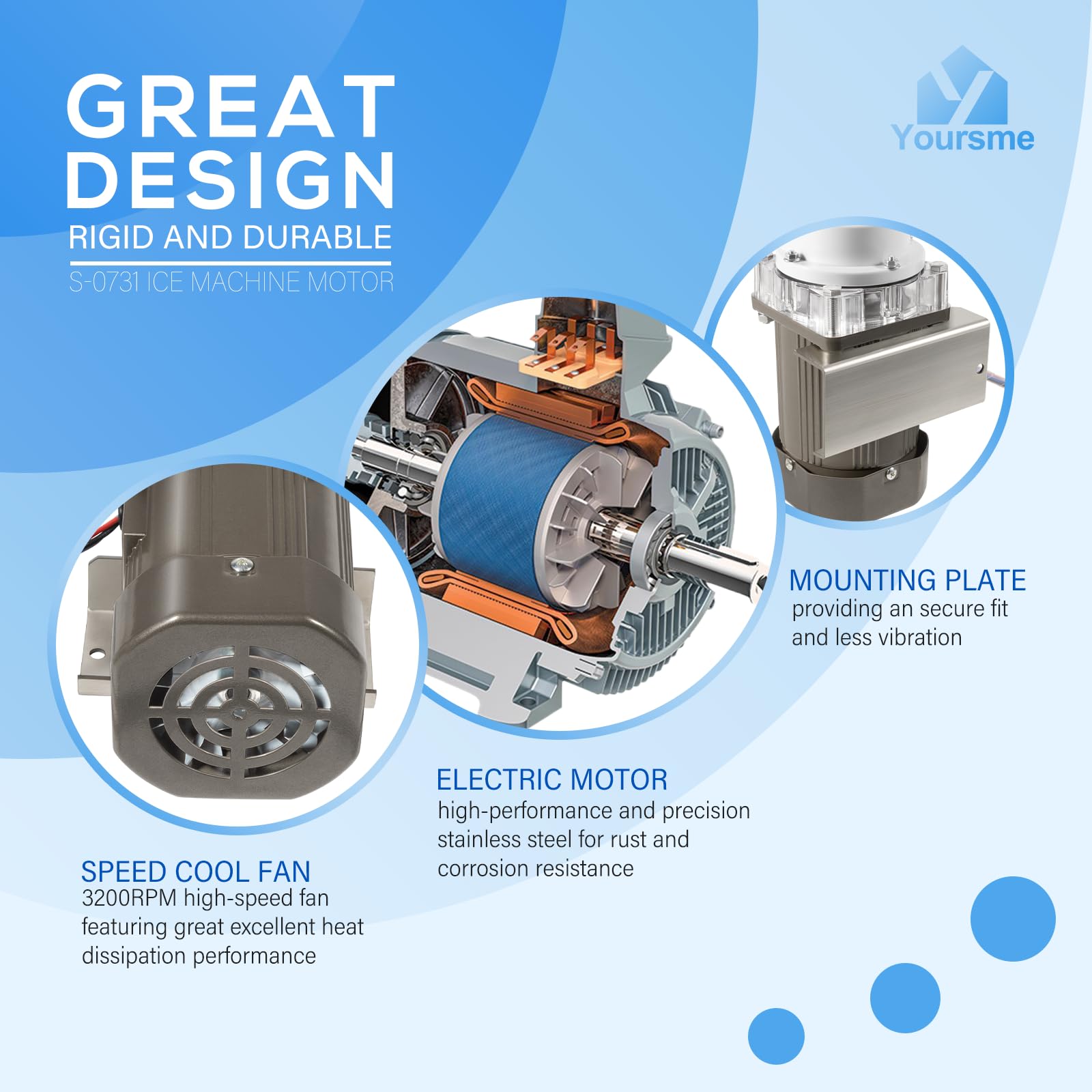 Amazon.com: S-0731 Ice Machine Motor for Hoshizaki Ice Machine
