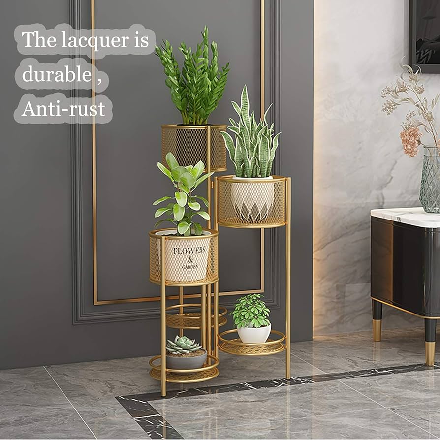 Amazon.com: ZXCVASDF Art Flower Pot Holder, 6 Tier 6 Potted