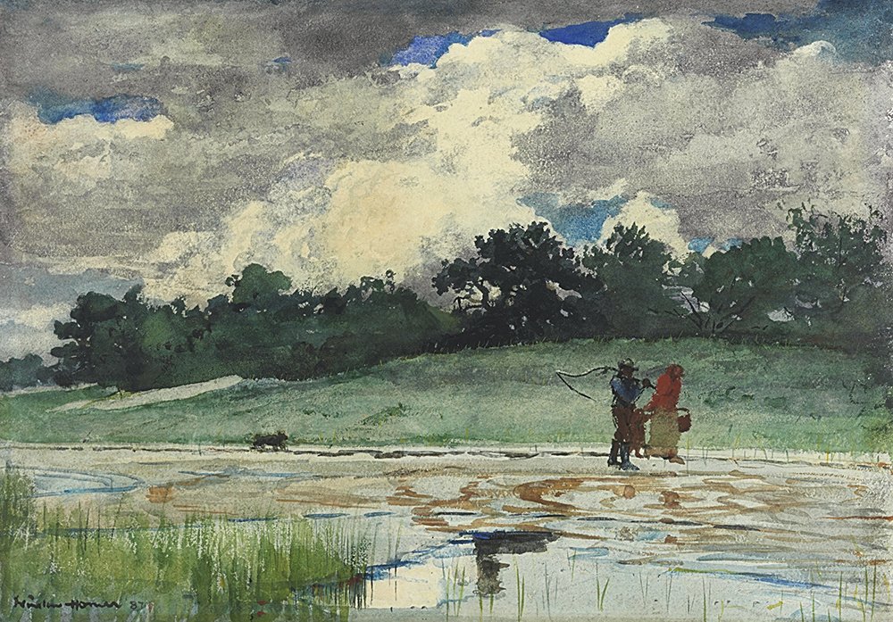 Affiche After The Rain Prouts Neck de Winslow Homer | Grand format mat