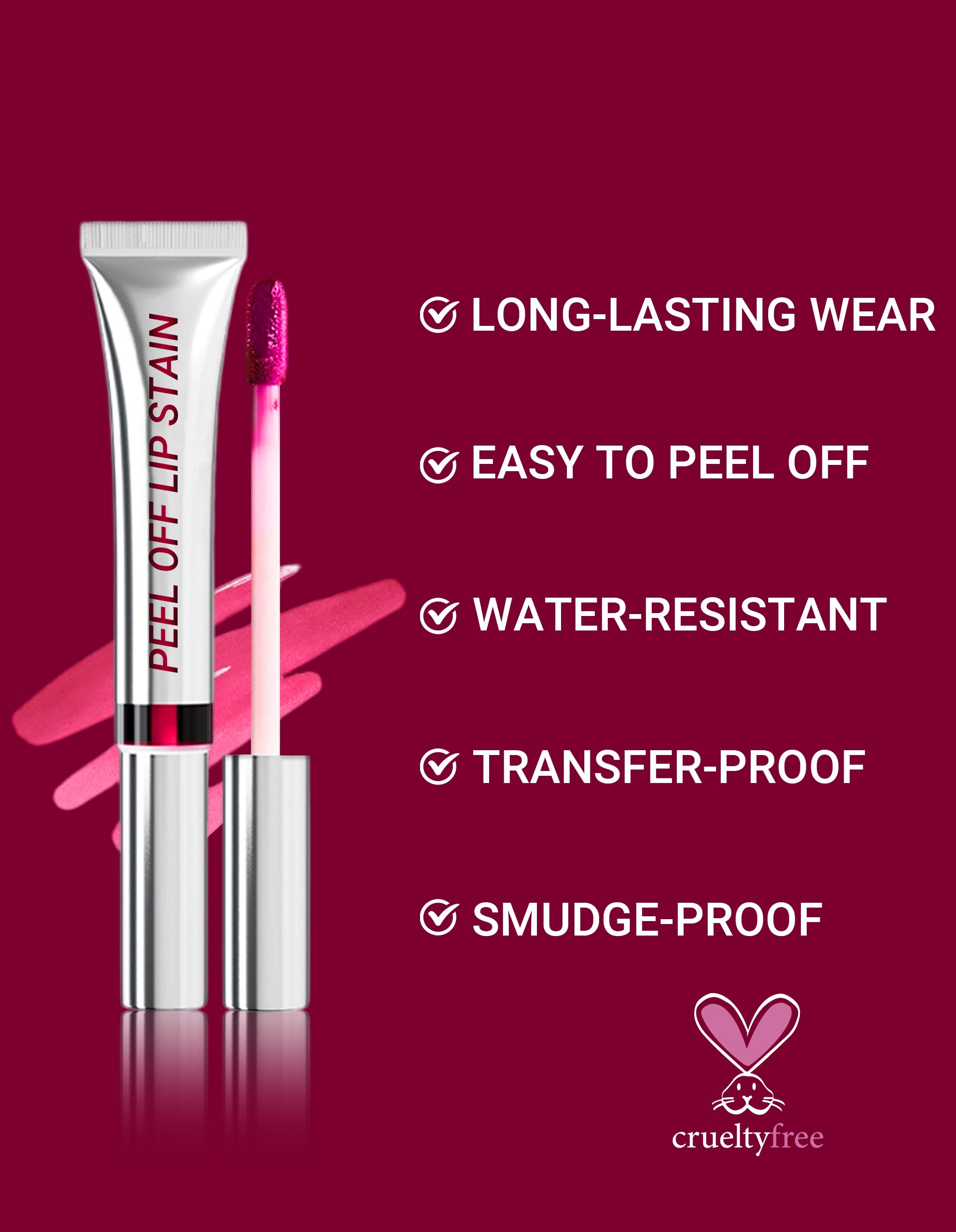 Erinde 3 Colors Peel Off Lip Liner Stain, Long Lasting Waterproof Lip Tattoo - Image 3