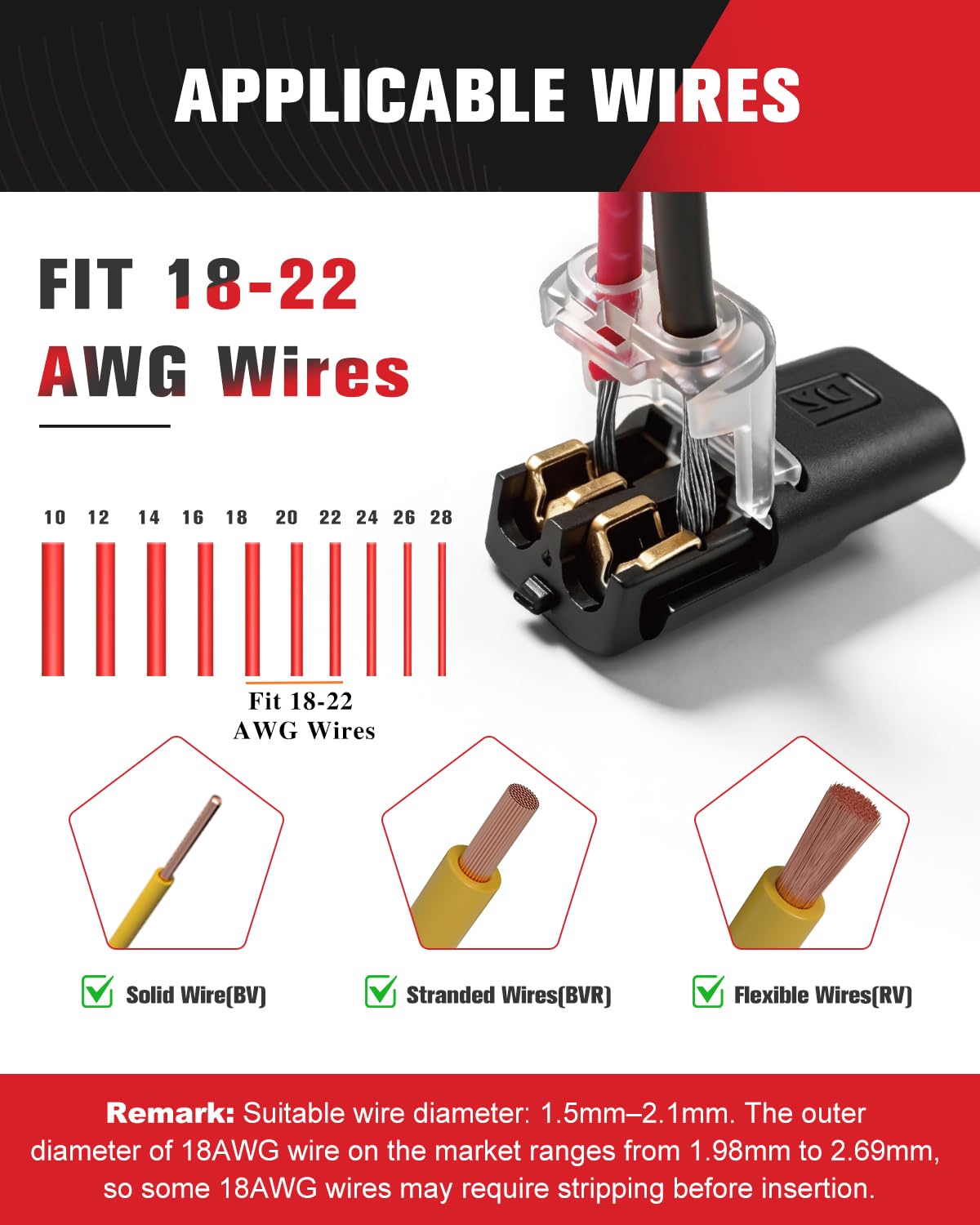 Kuject Wire Connectors - No Stripping Needed -2 Kuject Wire Connectors - No Stripping Needed -2