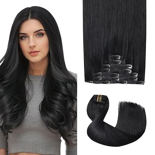 Sweetmet Pro2.0 Clip in Hair Extensions Real Human Hair 20inch