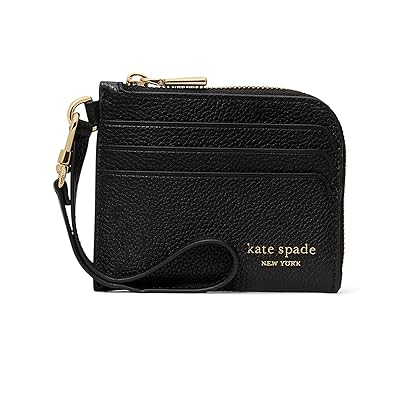 Kate Spade New York Devin Pebbled Leather Coin Card Case Wristlet Wallet Women