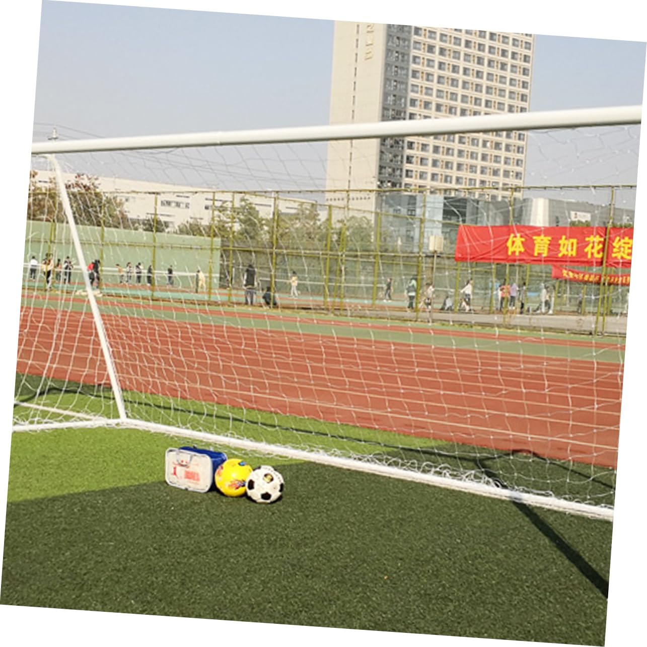 BESTonZON High-Impact 3x2m Football Goal Net Sports Soccer Net for Boys and Girls Park or Garden Use