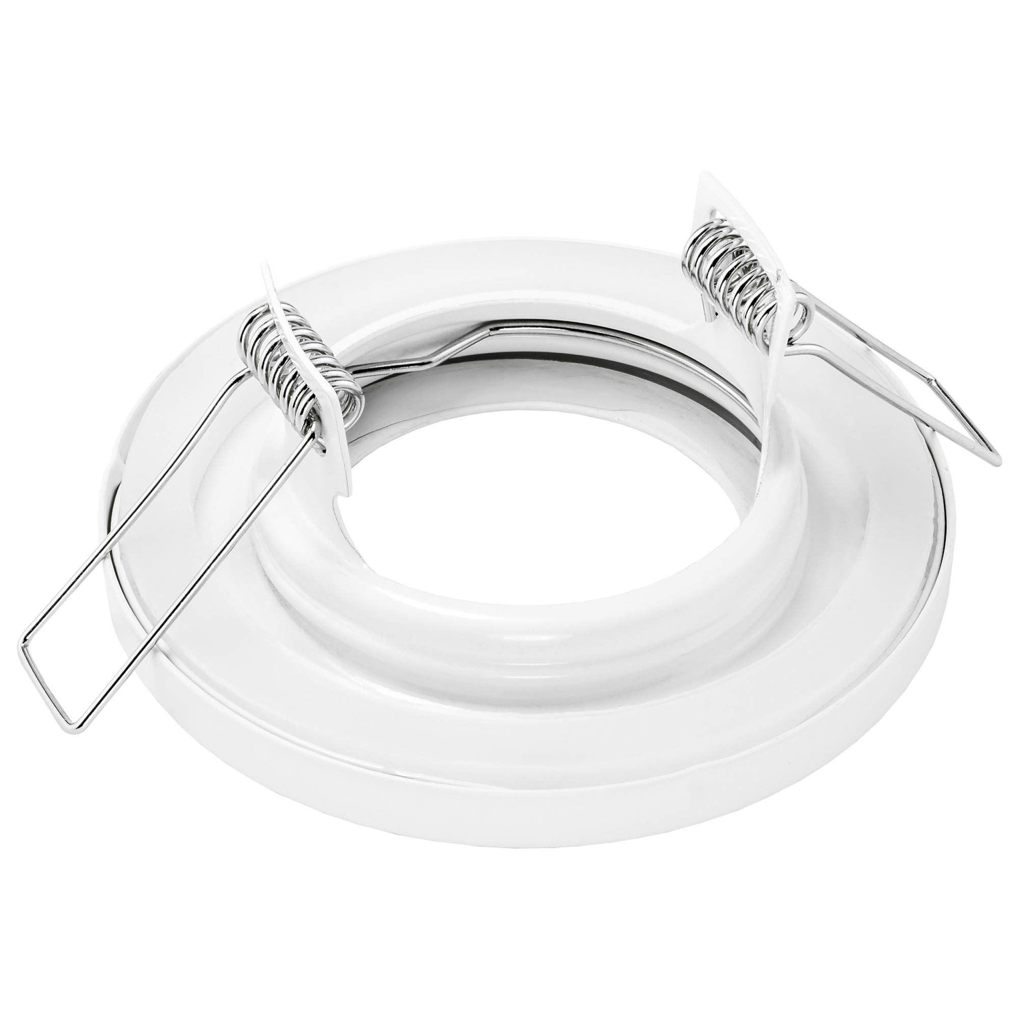 linovum 10x Einbaustrahler Set 3W flach IP65 weiß mit Wasserschutz für Bad, Dusche oder Außen mit GU10 LED Lampe neutralweiß