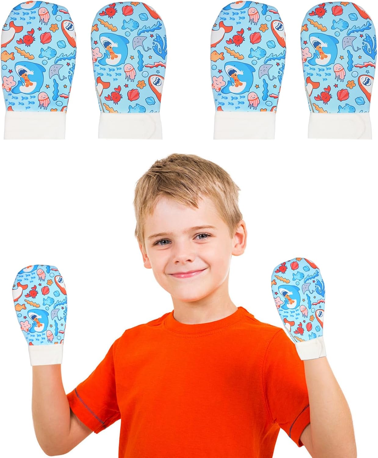 Waterproof Sensory Chew Gloves Chewing Mittens for Special Needs, Anti Finger Biting Compression, Autism Gloves