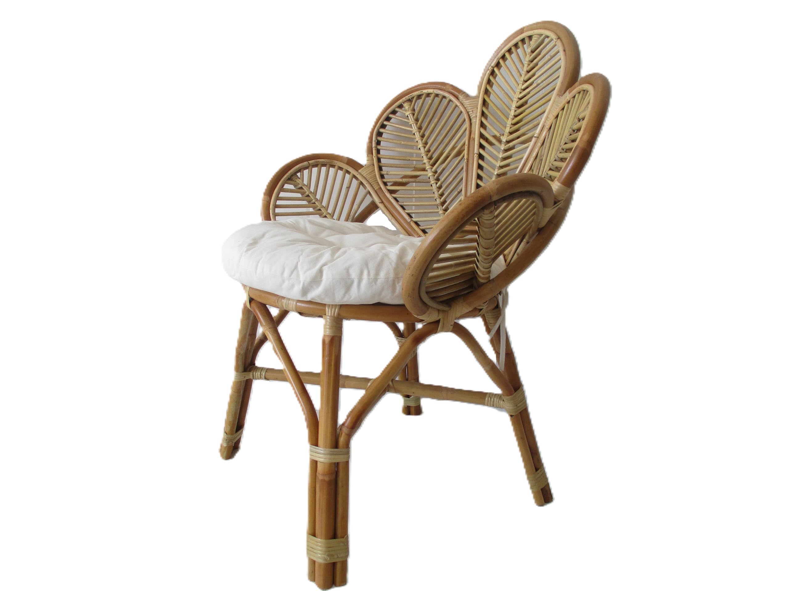 poltrona vimini rattan naturale adulti rattan 93 CM altezza per interno ed esterno con cuscino in omaggio
