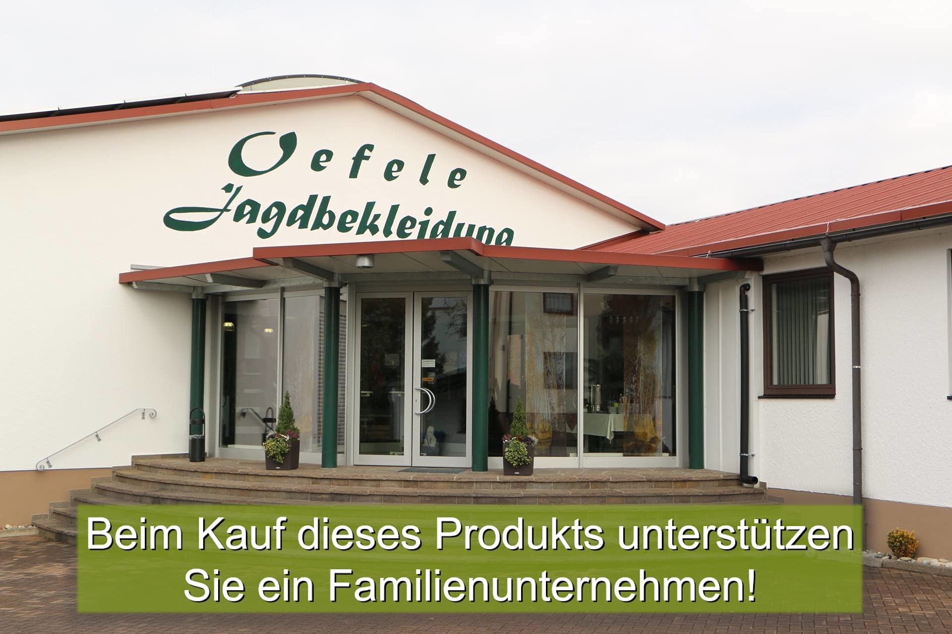 La Chasse® Oefele Jagd & Outdoor - Sombrero de caza (100% lana, fabricado en Alemania), color verde y marrón