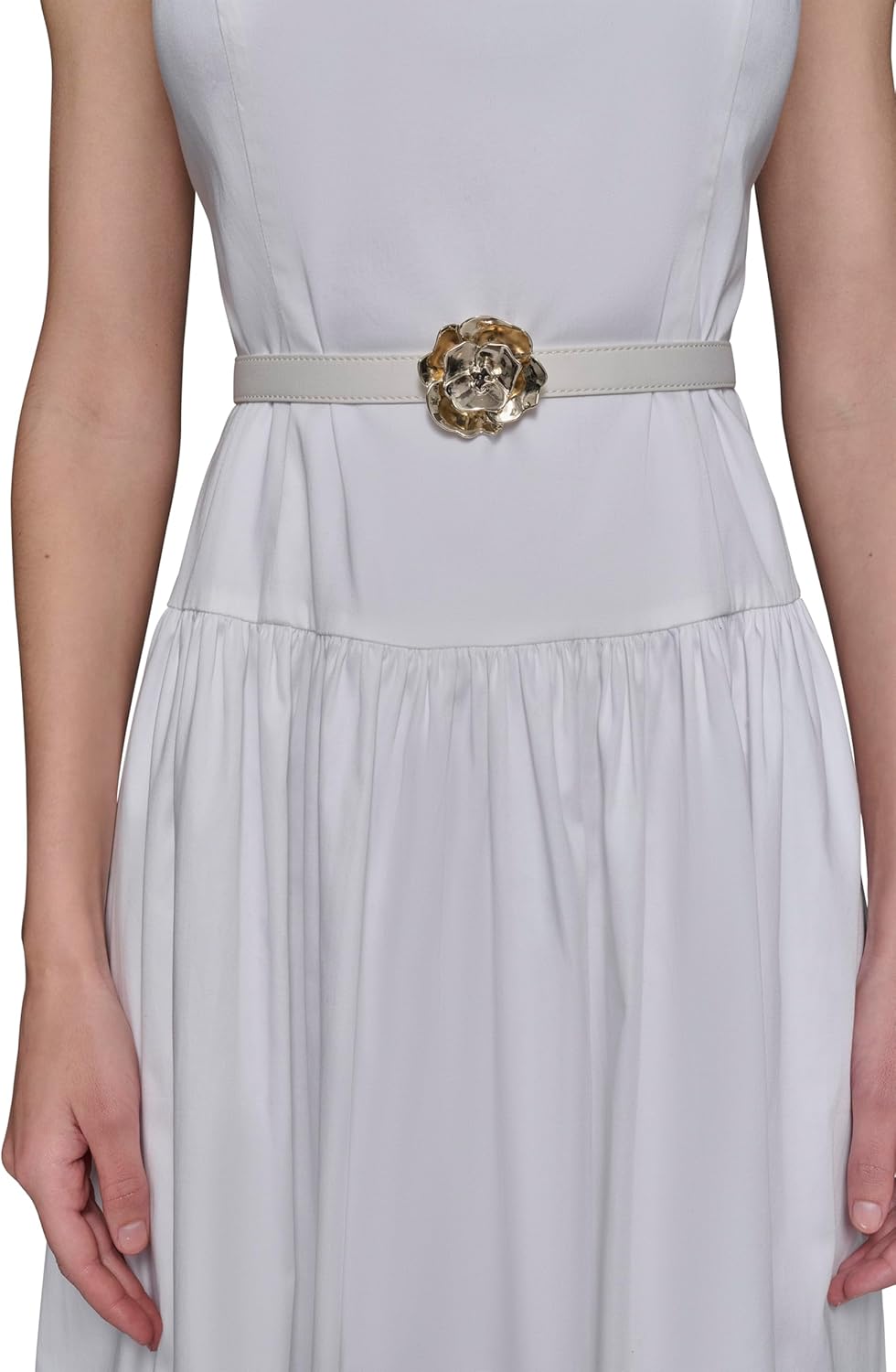 Karl Lagerfeld Womens Scoop Neck Sleeveless Midi Sheath Dress - Image 6