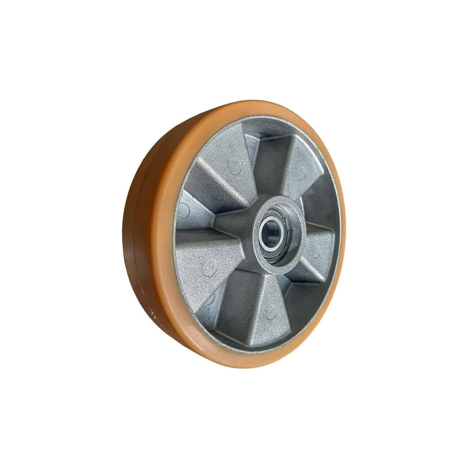 La zappa Ruota per transpallet di ricambio con rivestimento in poliuretano avolan e supporto in alluminio 200 x 50 mm (20)
