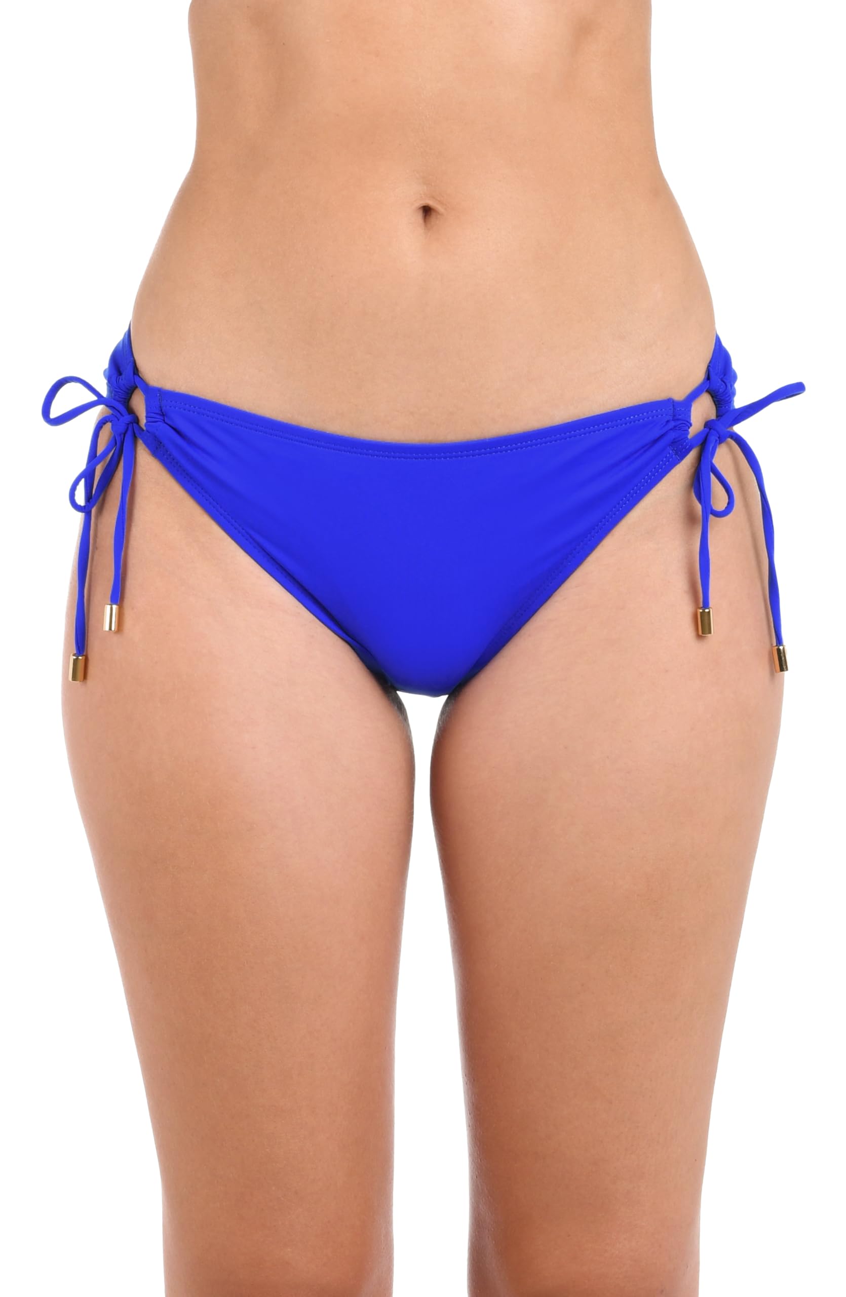 La Blanca Women's Standard Island Goddess Side Loop Hipster Bikini Swimsuit Bottom, Sapphire, 6