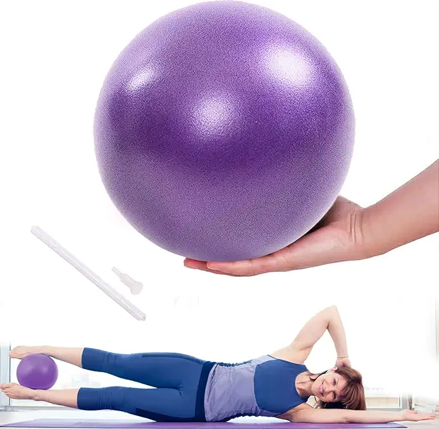Lanjue 25cm Non-Slip Pilates Yoga Ball for Core Training & Balance