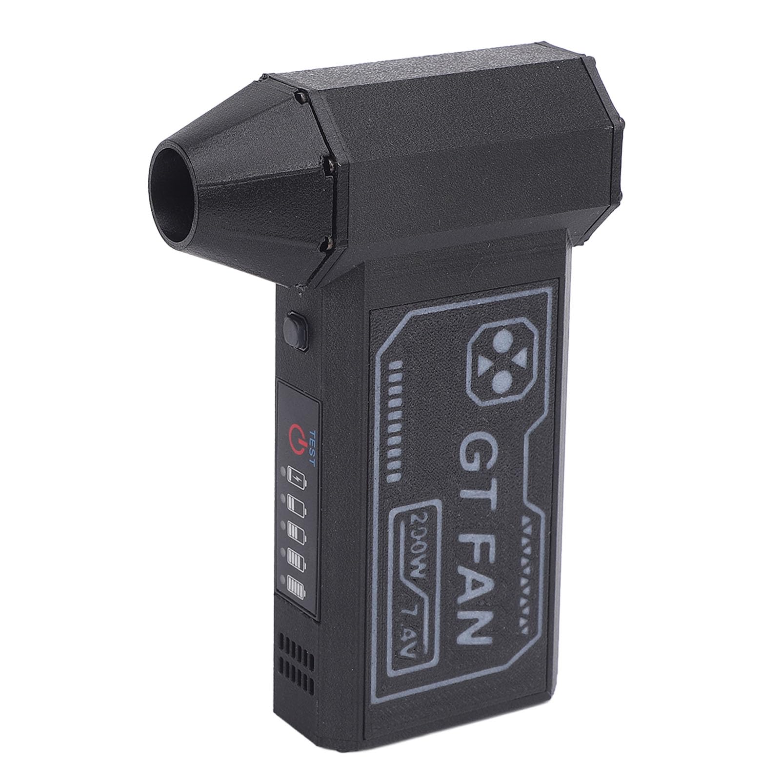 Cffuvros 200W High Speed Turbo Fan Blower, 140,000 RPM Brushless Motor with 53M S Airflow, Rechargeable Portable Air Duster for Keyboard, Computer, Car Cleaning