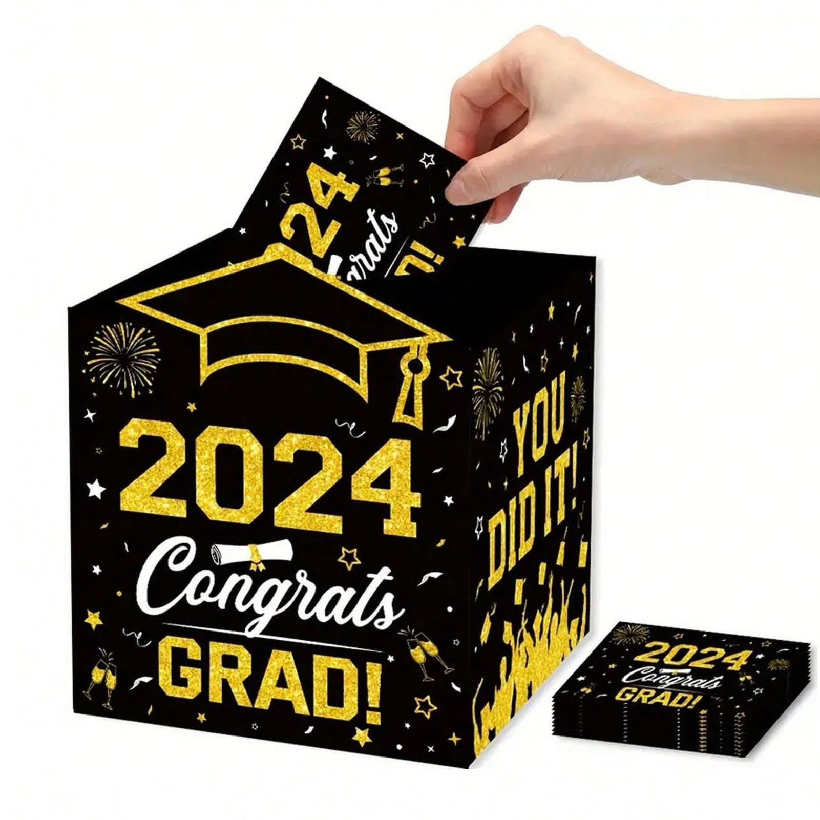 Porta biglietti di laurea, scatola regalo con contanti on