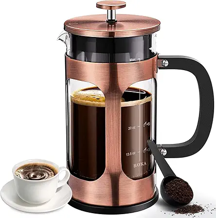 BAYKA 34 Ounce 1 Liter French Press Coffee...