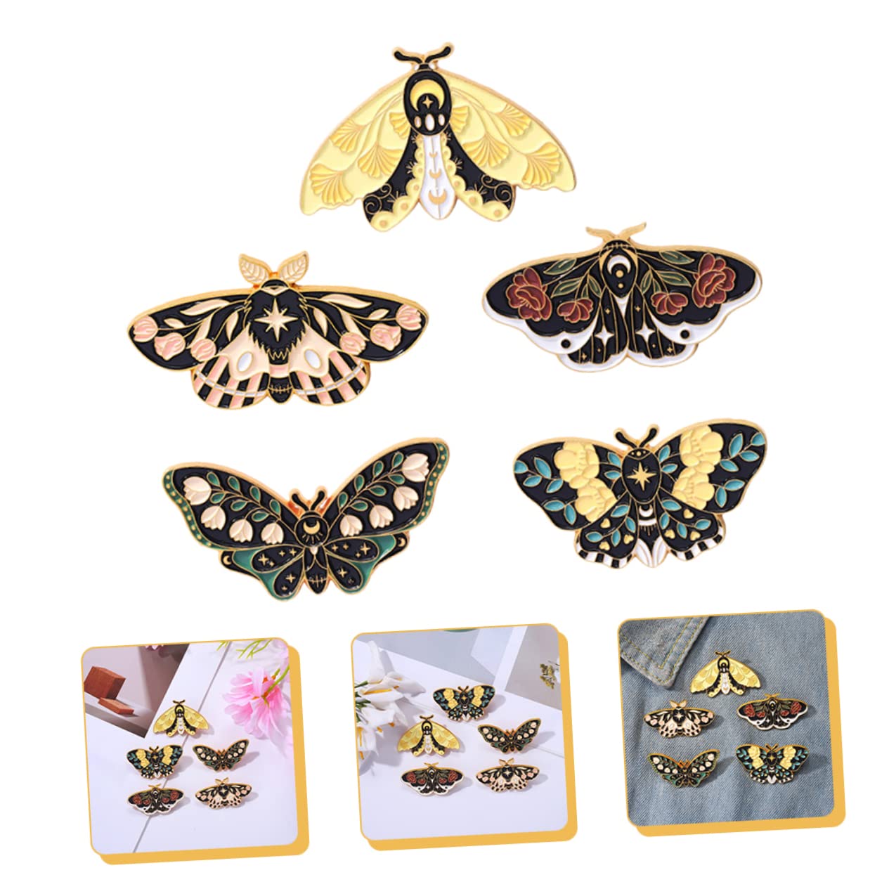 GALPADA 25stücke Teiliges Set Schmetterlings Broschen Bunte Emaille Anstecknadeln Für Kleidung Taschen Und Hüte Retro-insekten-design Für Accessoires Und