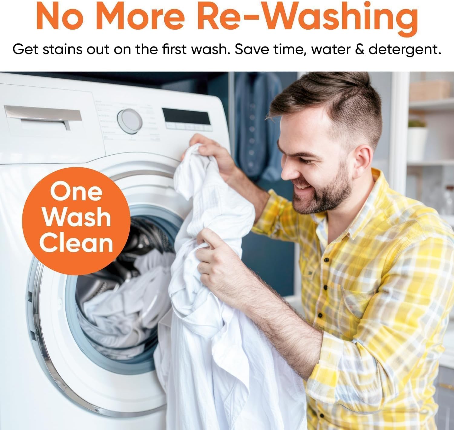 Pre-Wash Stain Remover Spray with Brush, Colered Cloth Detergent, Garment Cleaning Stain Cleaner, 2 Pack