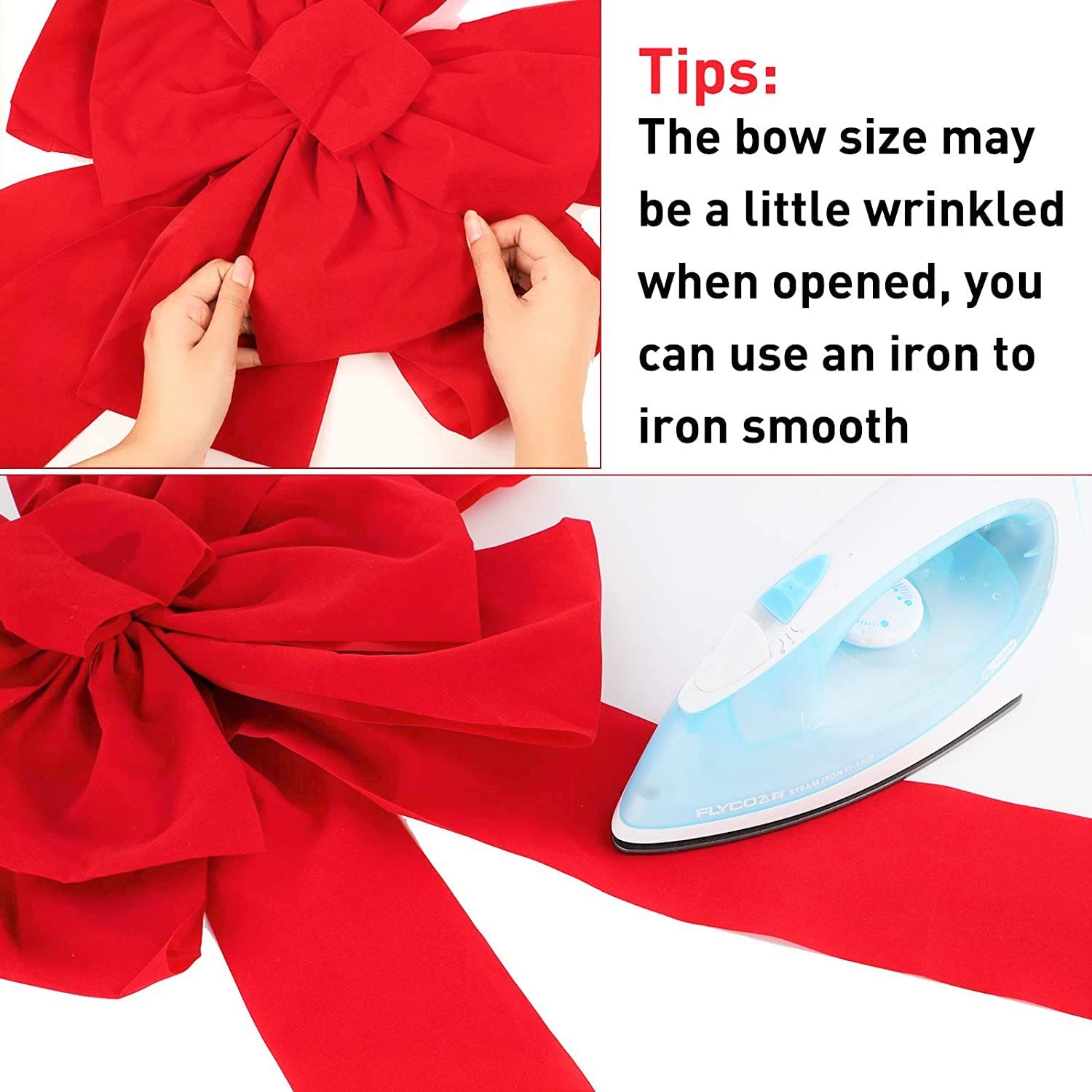 Nœuds De Noël En Velours Rouge Lot De 24, Nœuds En Ruban Metallique De Qualite Superieure Pour Decoration De Sapin De Noel Guirlandes Et Emballages 98570990