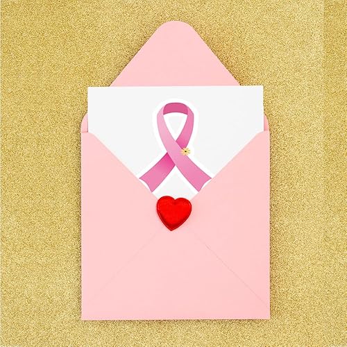 Miniatura 6 de AWEELON 300 calcomanías de cinta rosa para concientización sobre el cáncer de mama, calcomanías de concientización sobre el cáncer de mama, casco