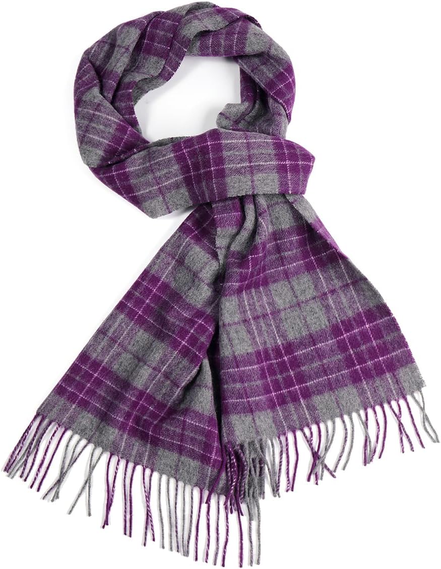 Wool Winter scarf Plaid scarf Soft Warm Tartan checkered Striped Fashion Scarf Classic for Women Men Scarves - Image 3
