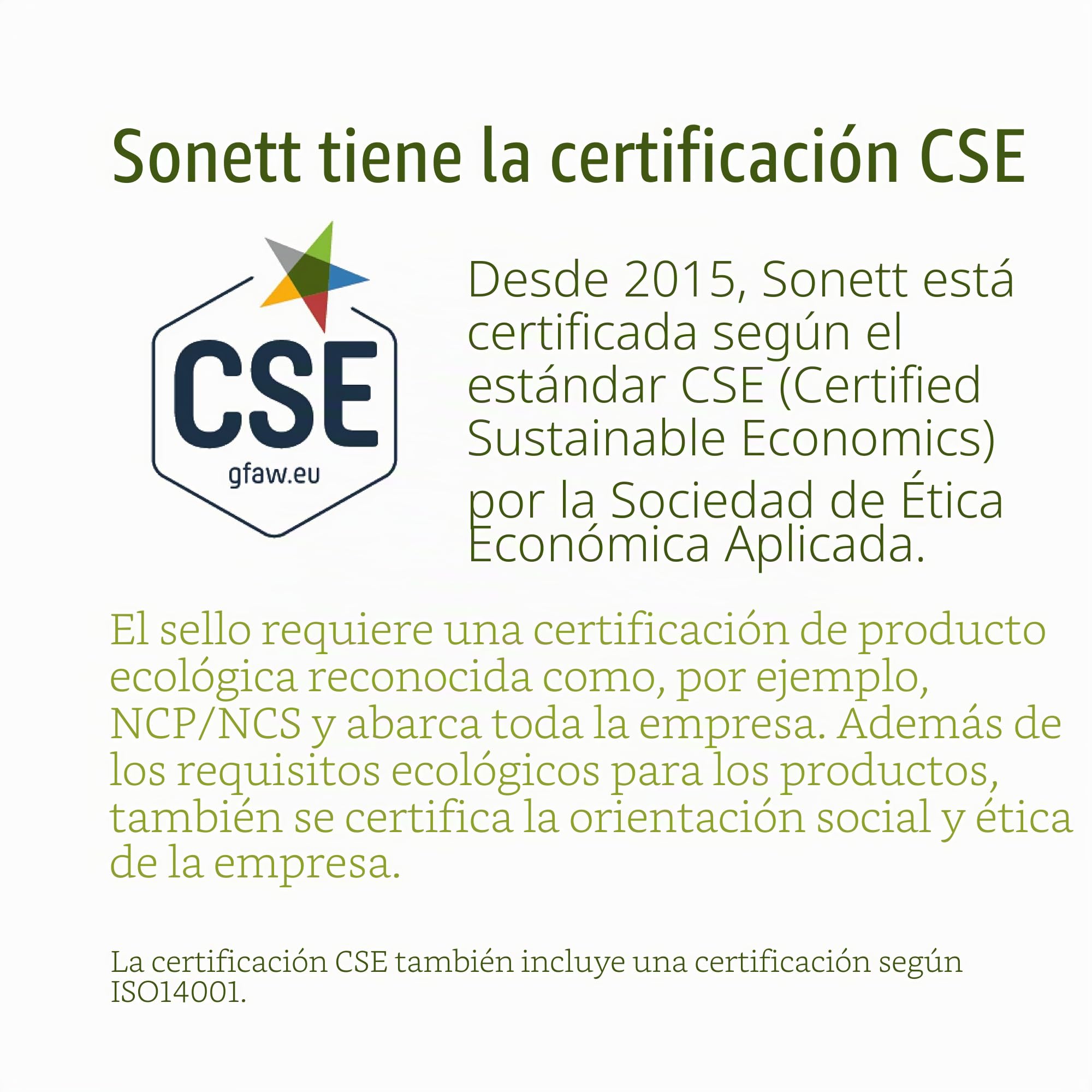Soneto lavandería Sensitiv: pura pflanzliche tensoactivo, sin petrochemische ingredientes, 100% Biodegradable, 20 L