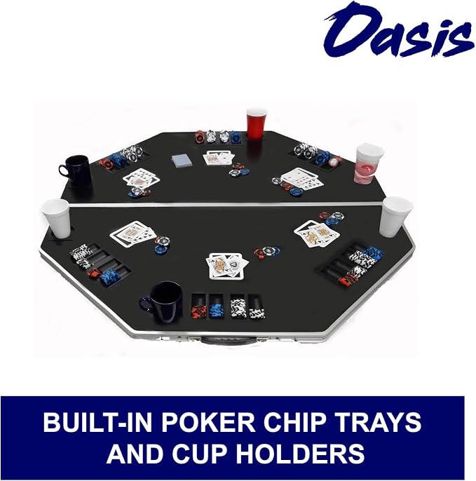 Mesa portátil plegable de poker profesional Oasis miniatura 2