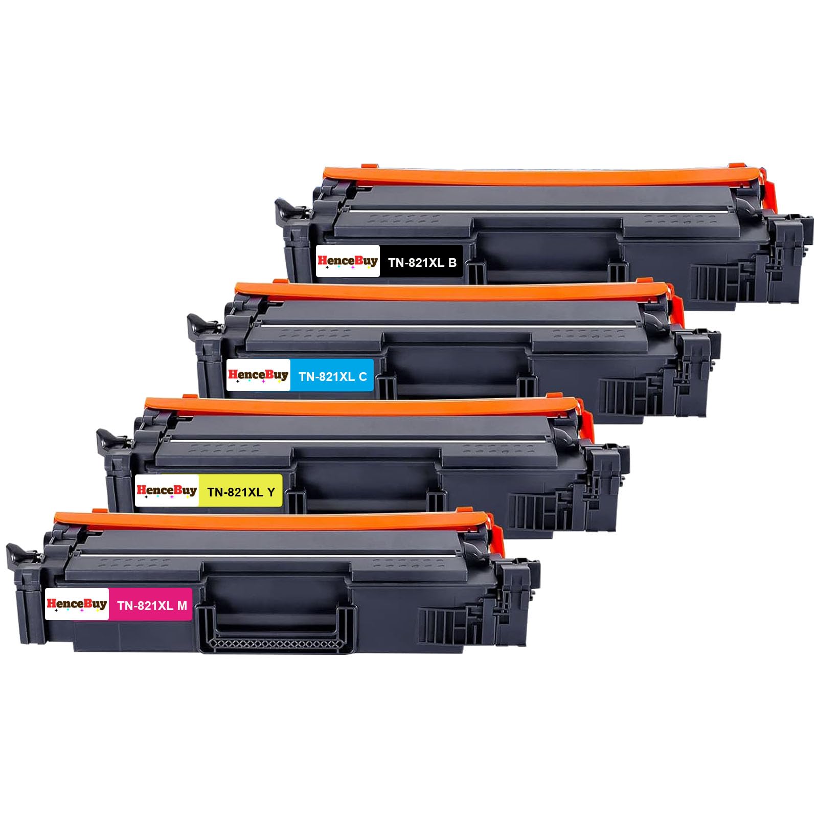 Cartuchos de tóner TN821 compatibles con Brother TN821 TN821XL Multipack para impresora Brother HL-L9430CDN HL-L9470CDN HL-L9470CDNT HL-L9470CDNTT de alto rendimiento (negro, cian, amarillo,