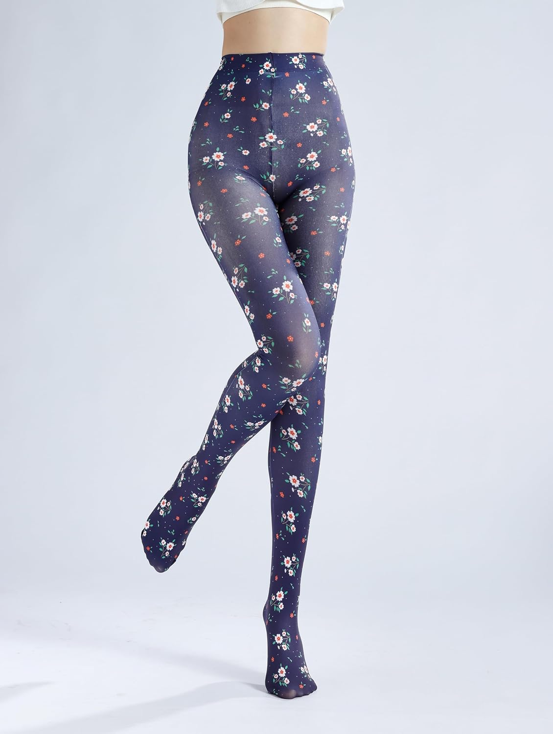 Sahabowi Women Tights, Sheer High Waist Pantyhose, Vintage Control Top Stockings, Siwa 4 - Image 2