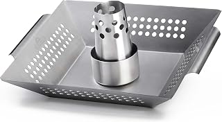 Napoleon BBQ Grill Accessory - Stainless Steel Chicken Roaster and Wok - 56024 - Stainless Steel, Removable Flavor Cup, Doubles As Wok Topper